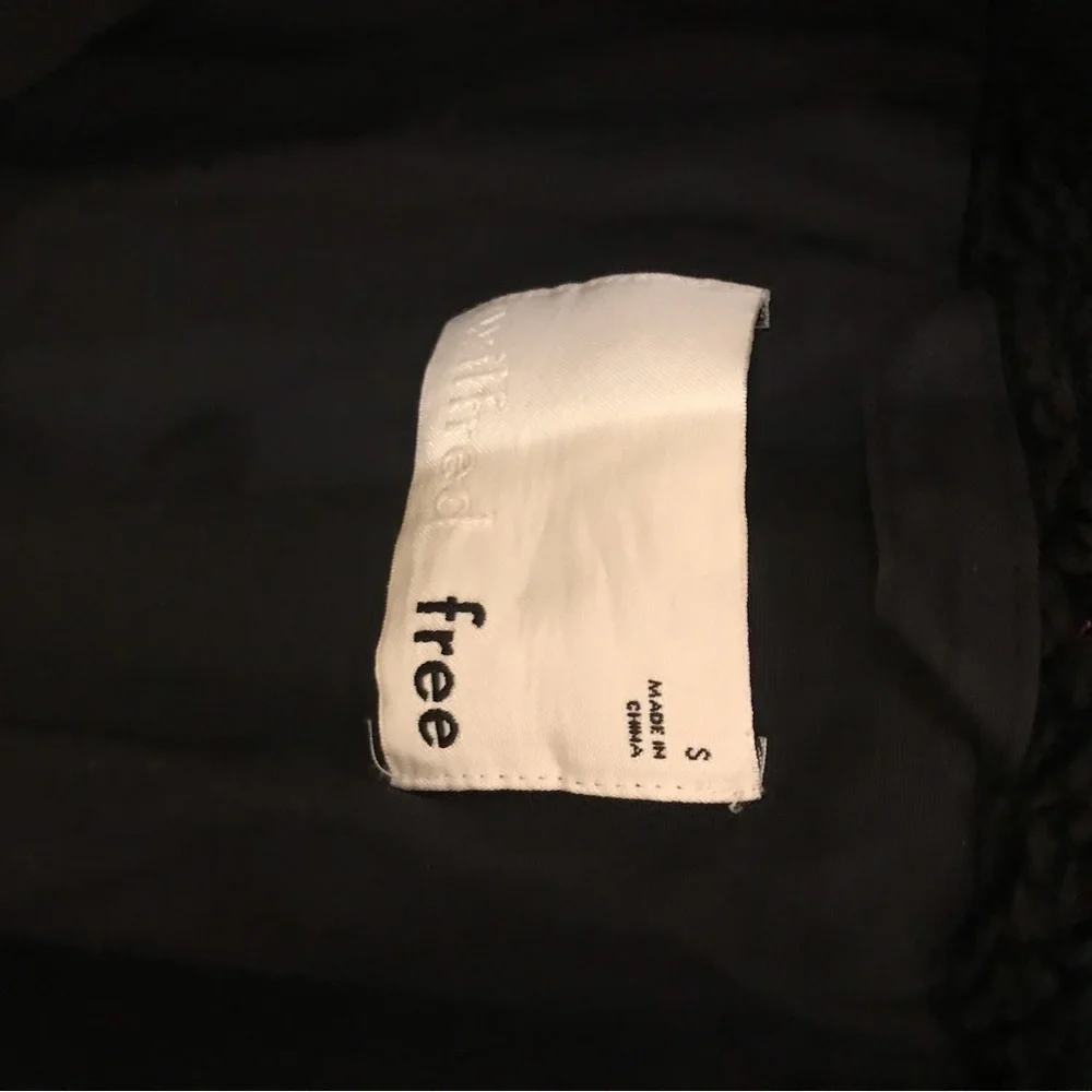 Aritzia Wilfred Free Teddy Sherpa Jacket, Black, Small - Picture 2 of 3